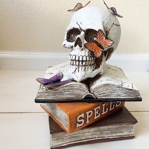 Skull with butterflies